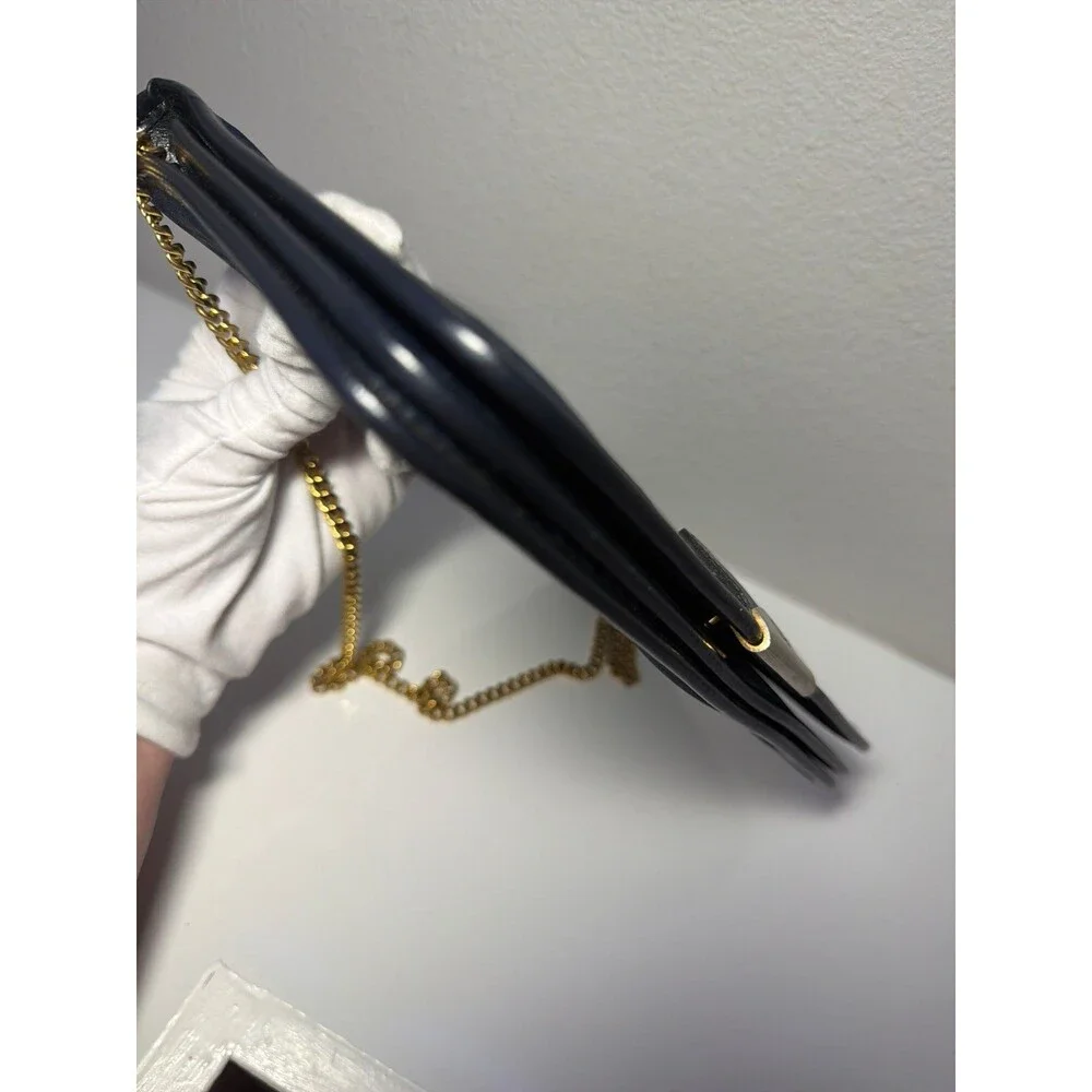 COA-included - Vintage Christian Dior Navy Trotter monogram canvas envelope bag - Picture 6 of 15